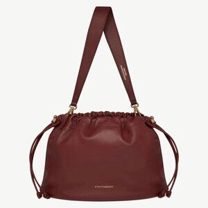 NIB Strathberry Charlotte Midi Drawstring in Oxblood
